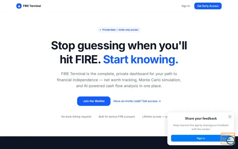 Screenshot of FIRE Terminal 