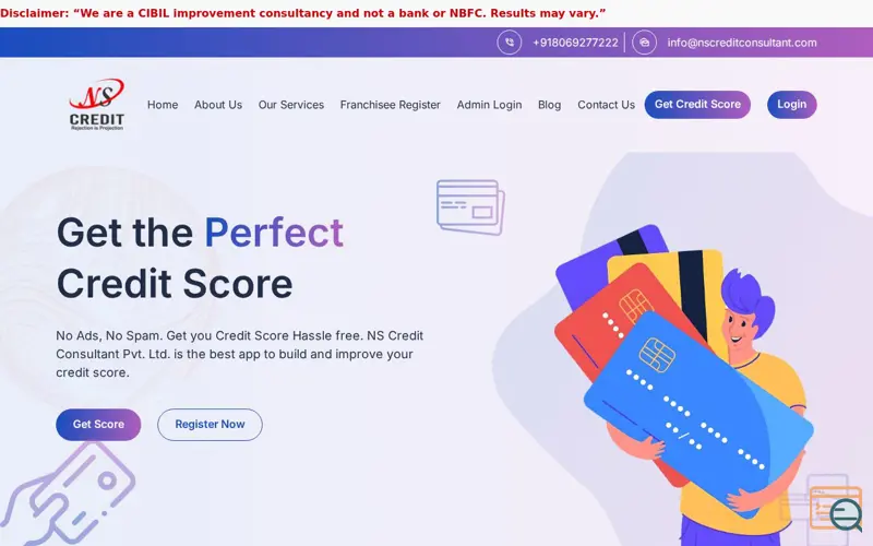 Screenshot of NS Credit Consultant