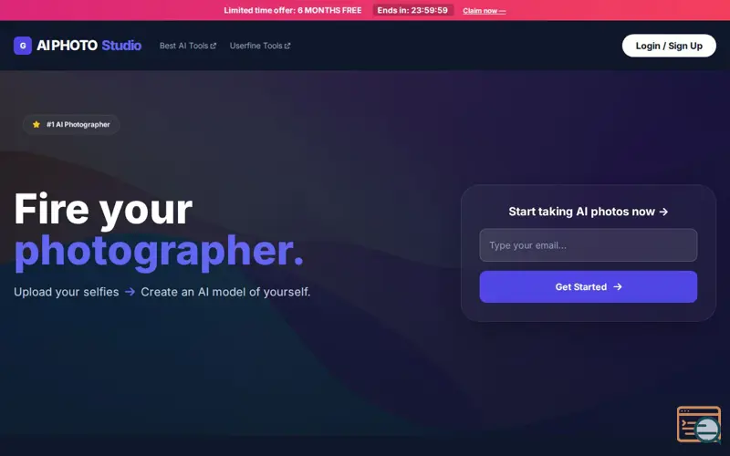 Screenshot of AI Photo Studio