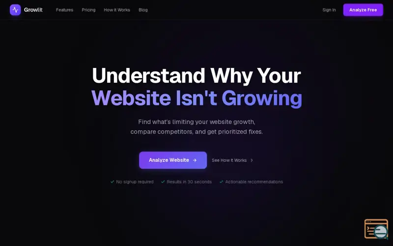 Screenshot of Growlit