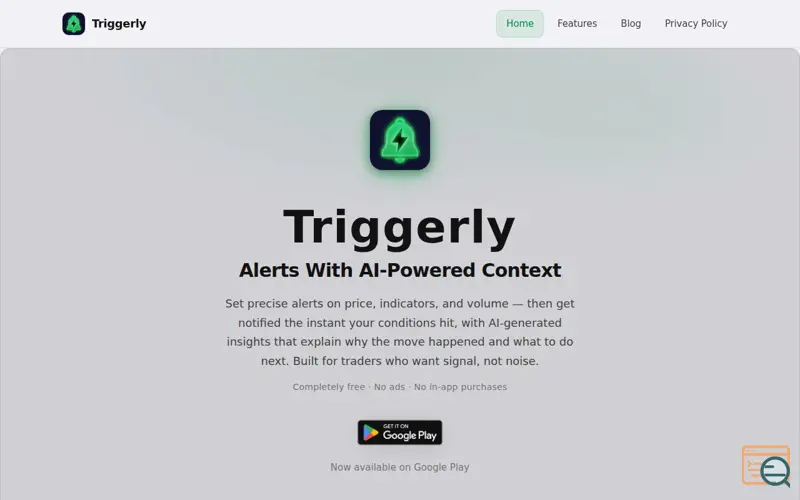 Screenshot of Triggerly