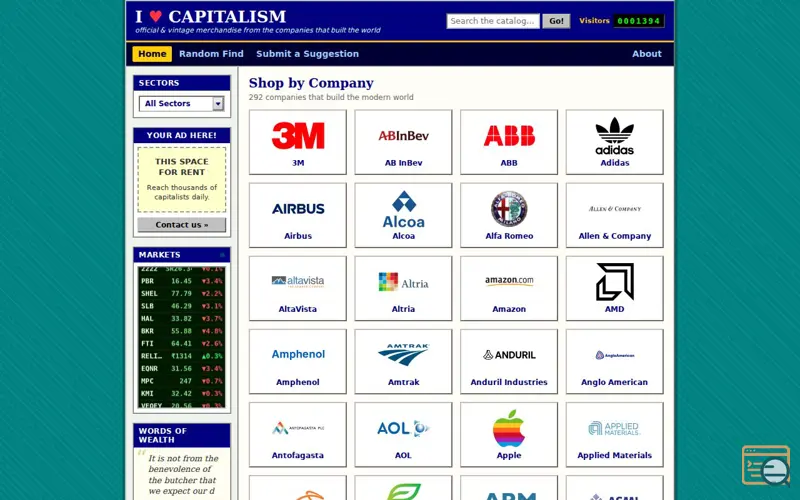 Screenshot of Ilovecapitalism