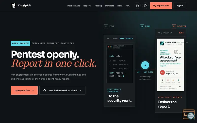 Screenshot of Kittysploit
