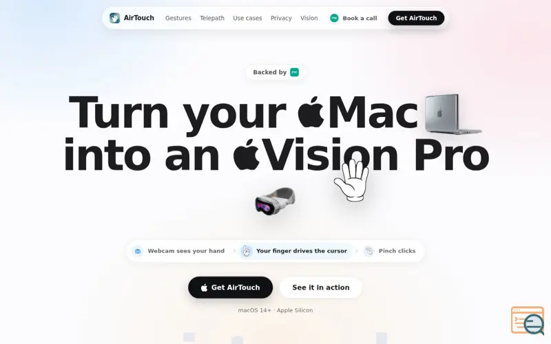 Screenshot of AirTouch