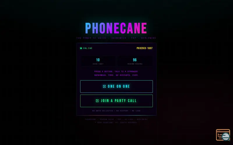 Screenshot of Phonecane.com