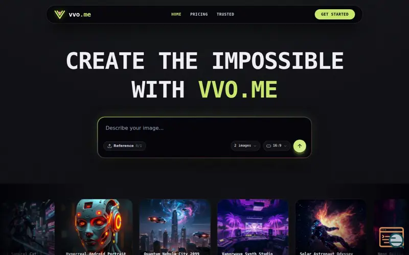 Screenshot of vvo.me