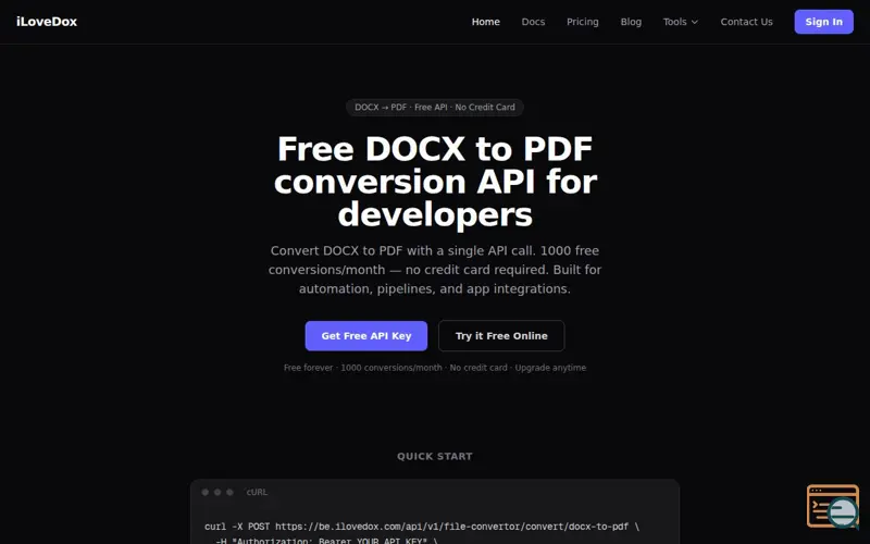 Screenshot of ILoveDox