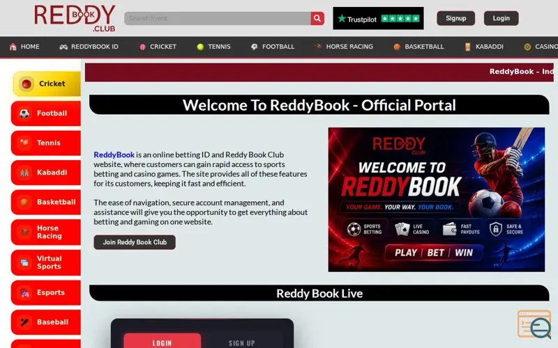 Screenshot of ReddyBook