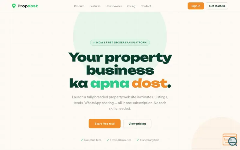 Screenshot of Propdost