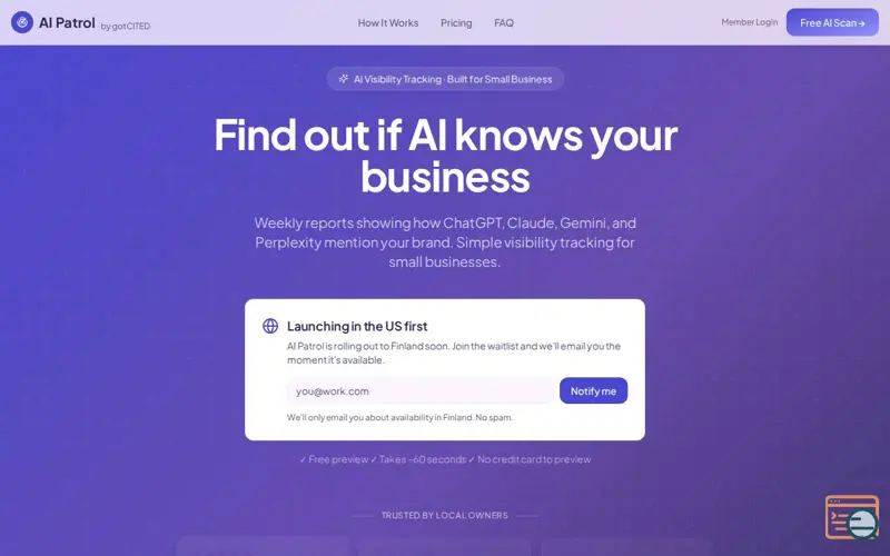 Screenshot of AI Patrol by gotCited