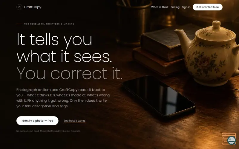 Screenshot of CraftCopy