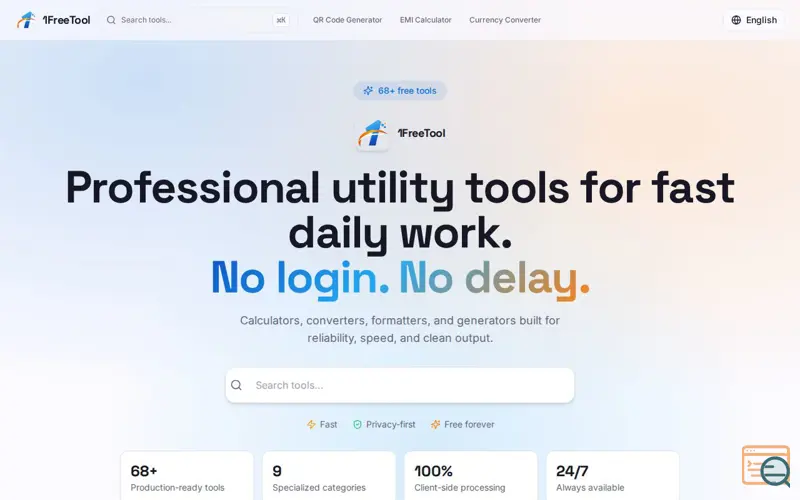 Screenshot of 1FreeTool