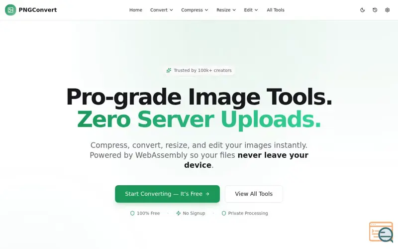 Screenshot of PNGConvert