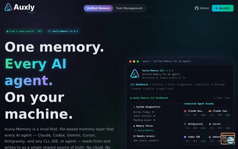 Screenshot of Auxly-Memory