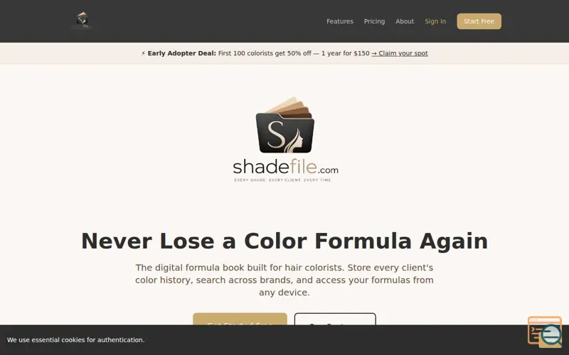 Screenshot of ShadeFile