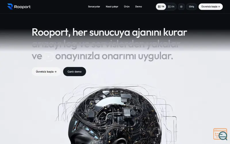 Screenshot of Rooport