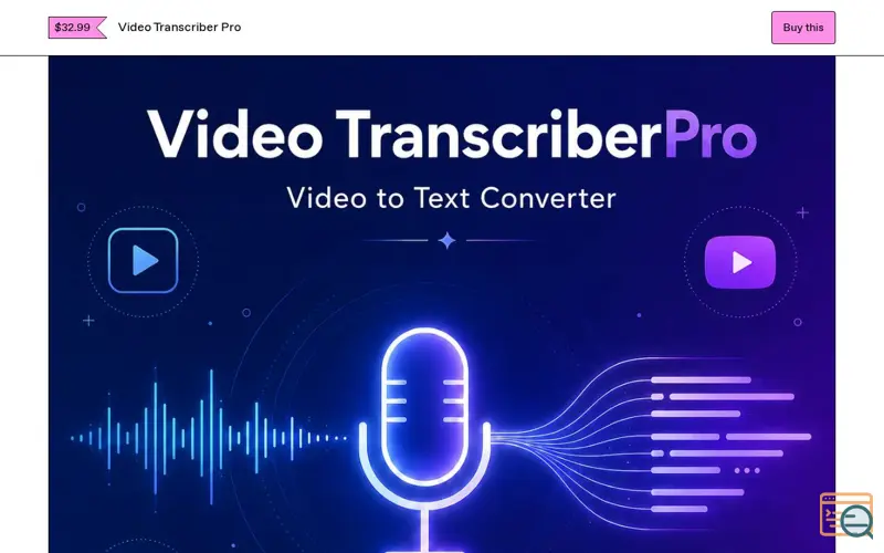 Screenshot of Video Transcriber Pro