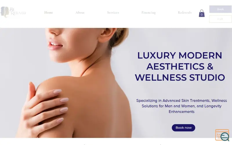 Screenshot of BeRejuved Medical Spa & Wellness Studio