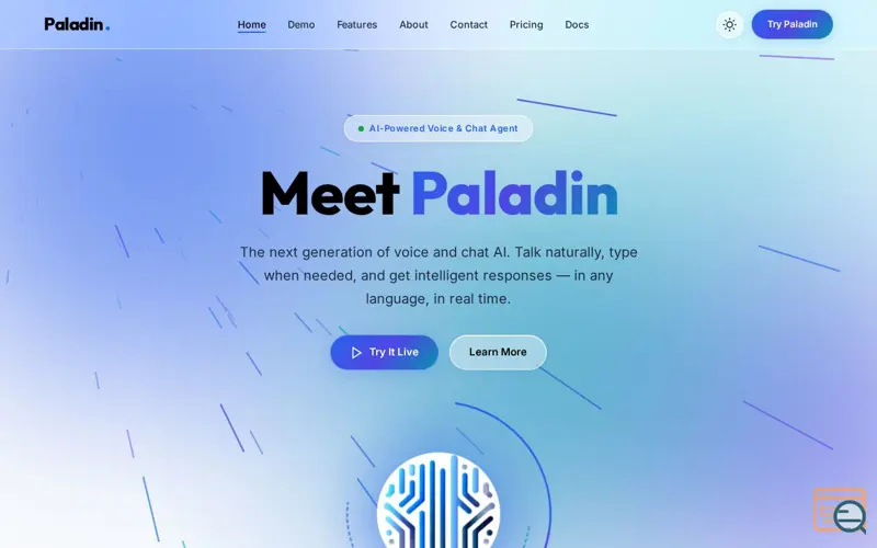 Screenshot of Paladin