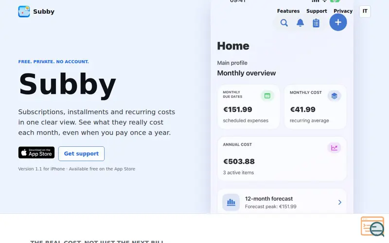 Screenshot of Subby