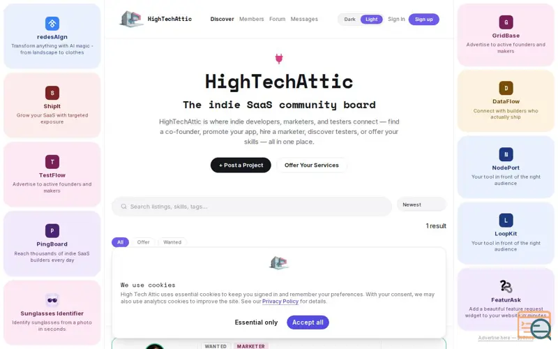 Screenshot of HighTechAttic