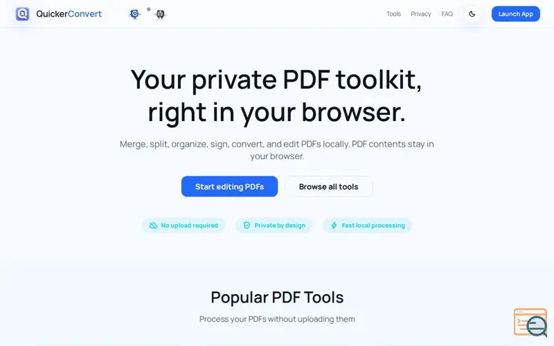 Screenshot of QuickerConvert