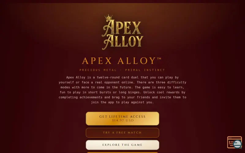 Screenshot of Apex Alloy™