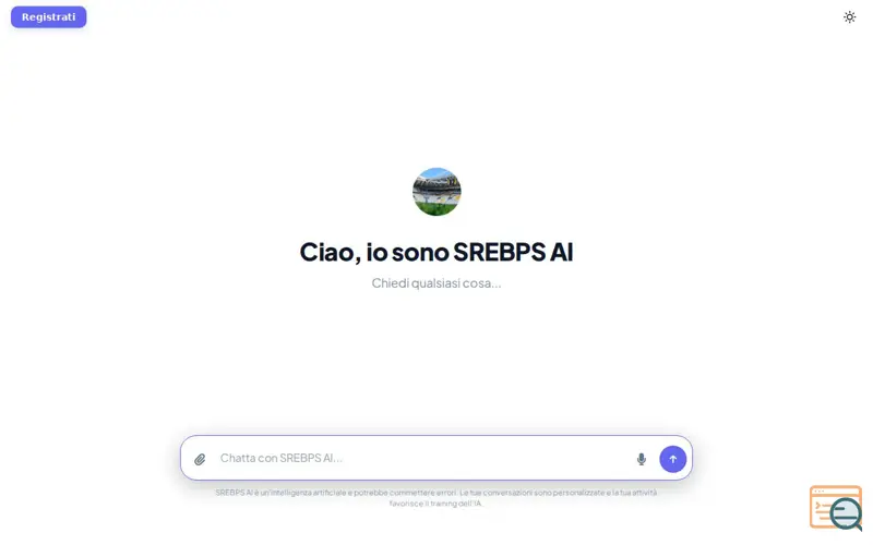Screenshot of SREBPS AI