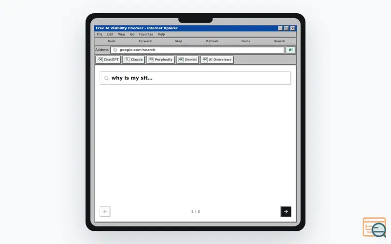 Screenshot of Free AI Visibility Checker