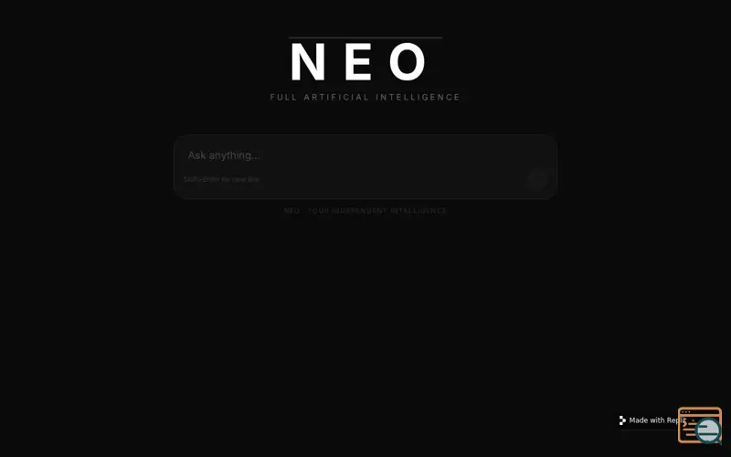 Screenshot of Neo AI
