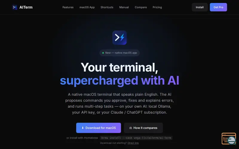 Screenshot of AITerm