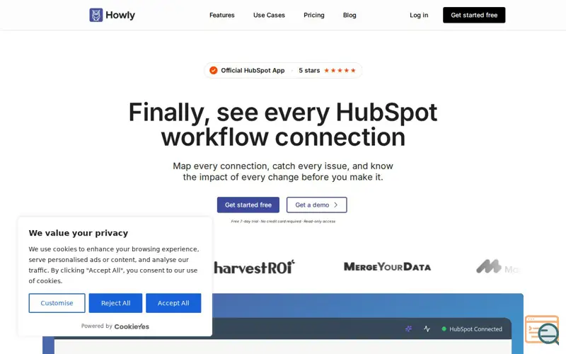 Screenshot of Howly