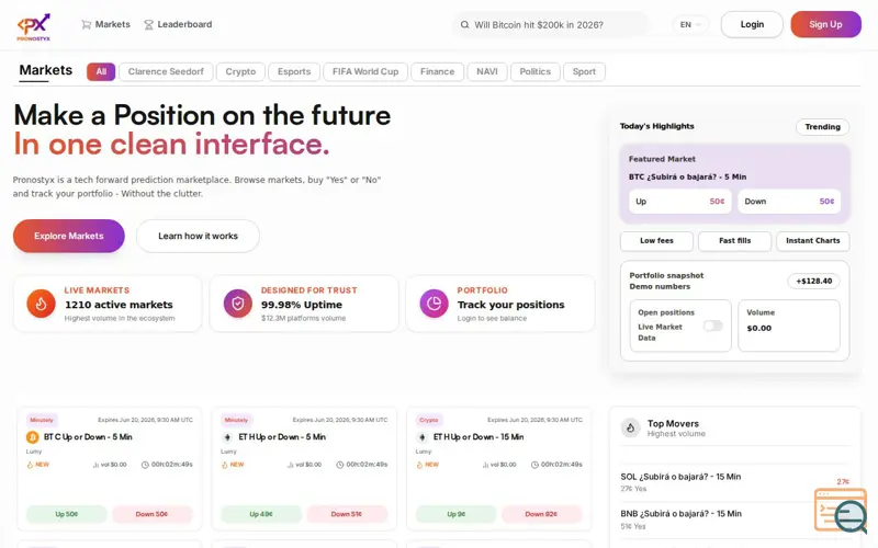 Screenshot of Pronostyx