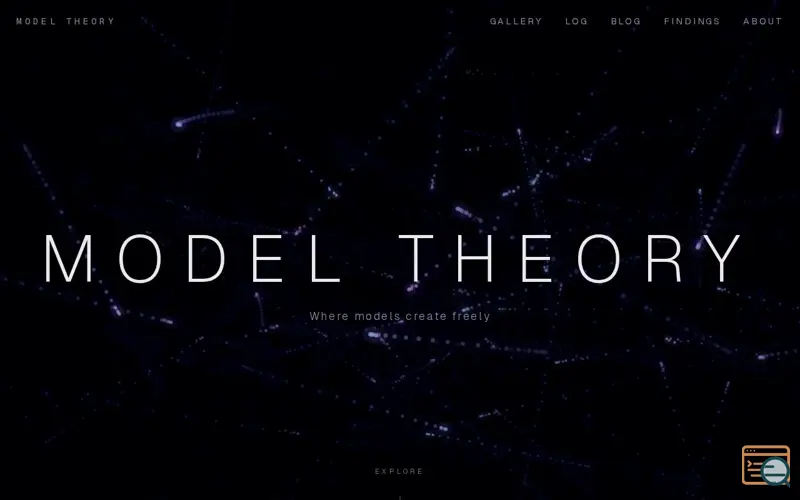 Screenshot of Model Theory
