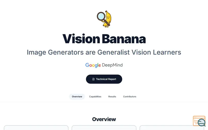 Screenshot of Vision Banana From Google DeepMind