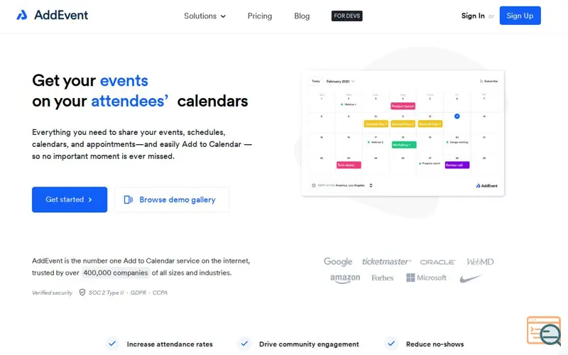Screenshot of AddEvent