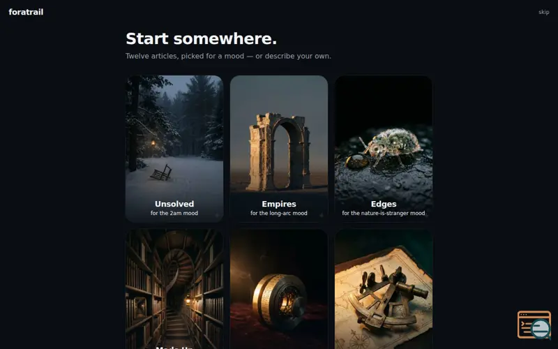 Screenshot of Foratrail