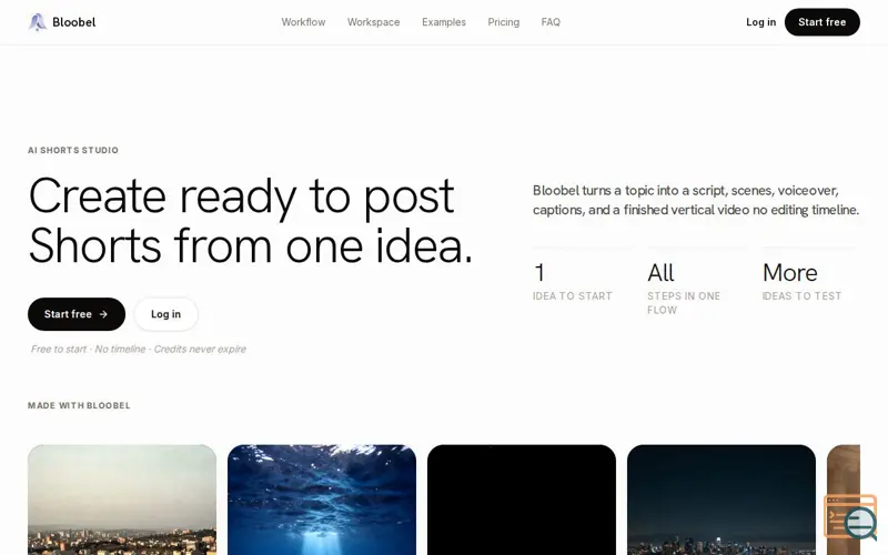 Screenshot of Bloobel