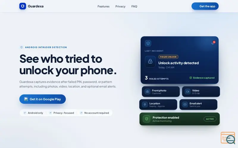 Screenshot of Guardexa