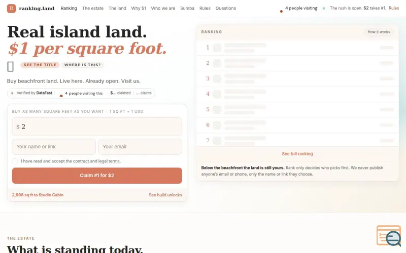 Screenshot of Ranking.land