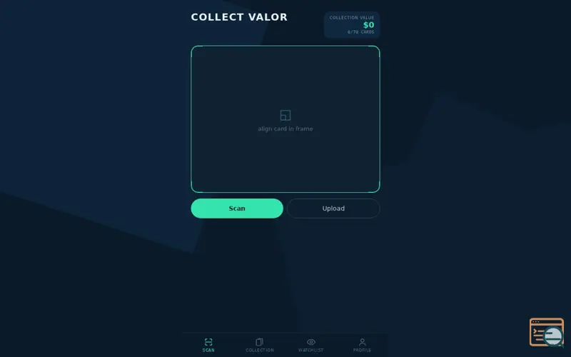 Screenshot of Collect Valor Pokemon & Sports Scanner