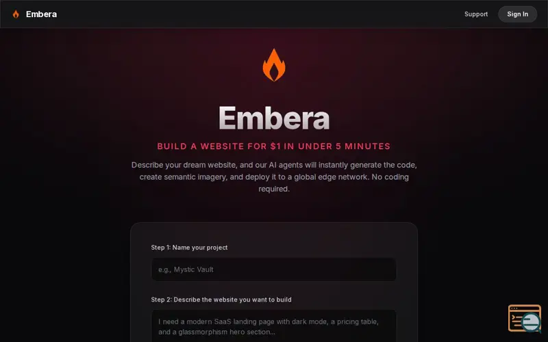 Screenshot of Embera