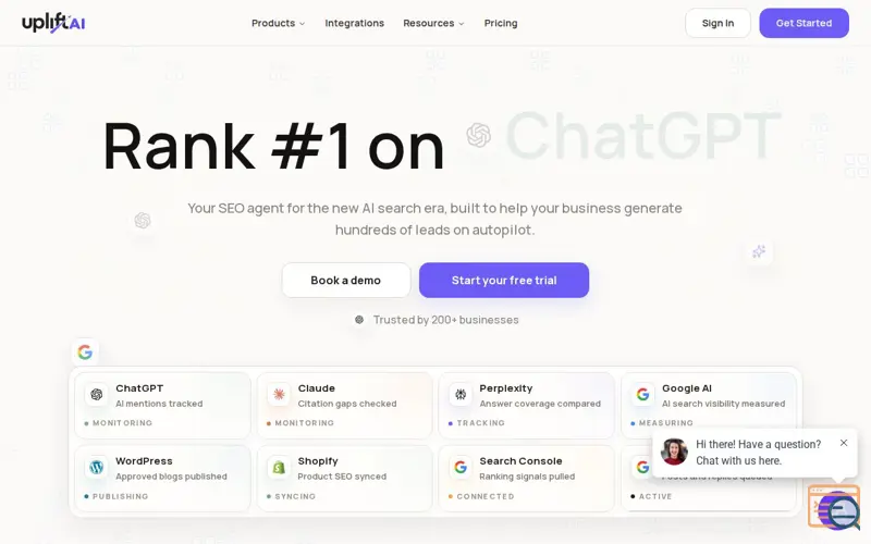 Screenshot of Uplift AI