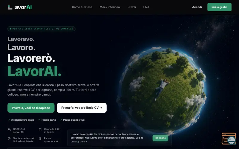 Screenshot of Lavorai.it