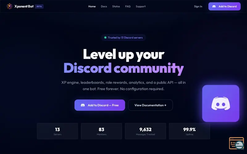 Screenshot of Xponent Bot