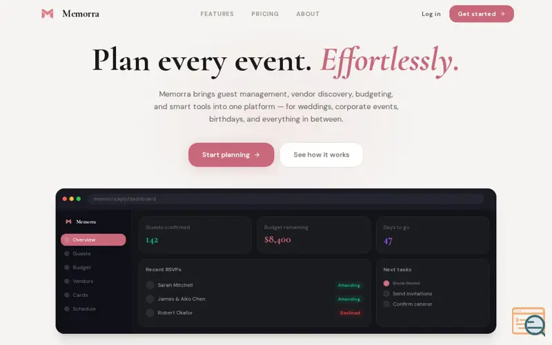 Screenshot of Memorra