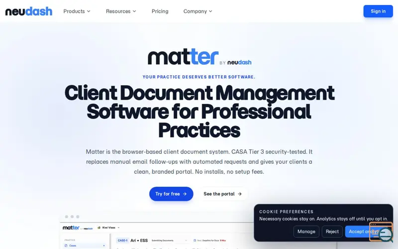 Screenshot of Matter for Immigration, a launch using Slack