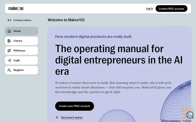 Screenshot of Maker/OS