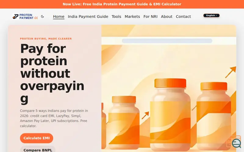 Screenshot of Protein Payment Plans in India 2026 - BNPL Guide