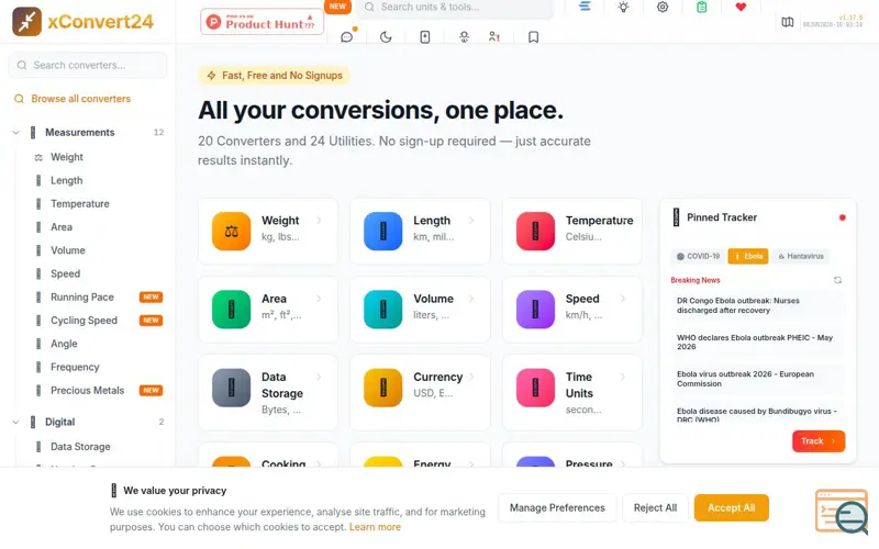 Screenshot of xConvert24.com